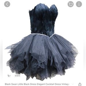 Custom Amazing Black Swan Dress size Small with the crown.